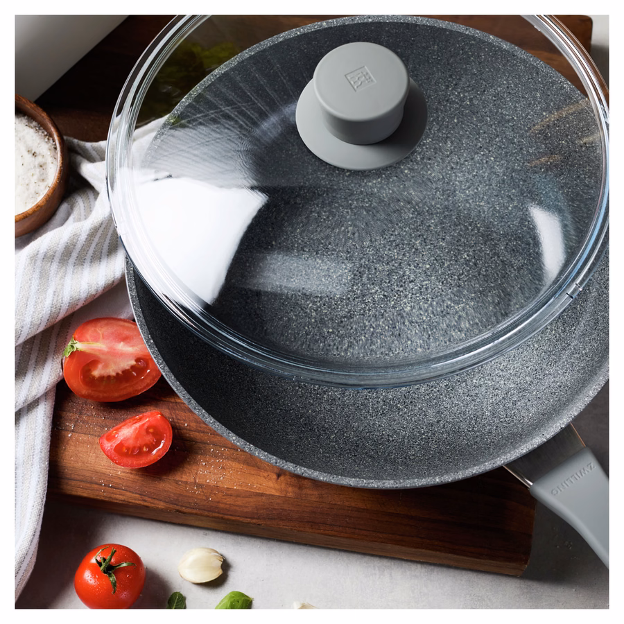 11-inch, Aluminum, Ceramic Nonstick Wok With Lid Ceramic Coating