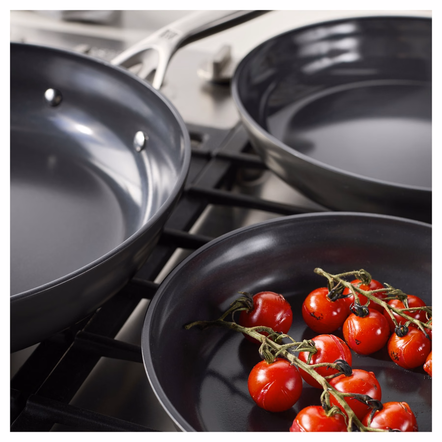 3-pc, Non-stick, Fry Pan Set Ceramic Coating