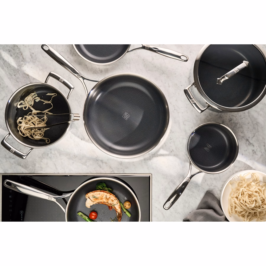 3-pc, Ceramic Hybrid Frying Pan Set
