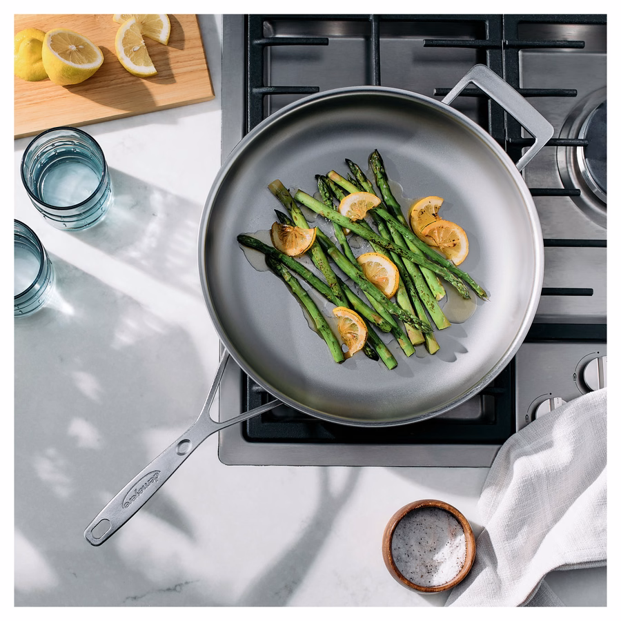 12.5-inch, 18/10 Stainless Steel, Frying Pan