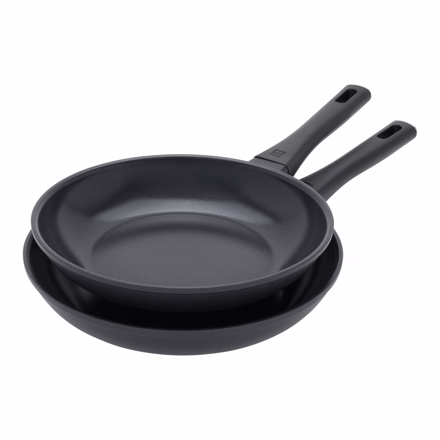 2-pc, Non-stick, Frying Pan Set Titanium-reinforced Ceramic Non-stick Coating