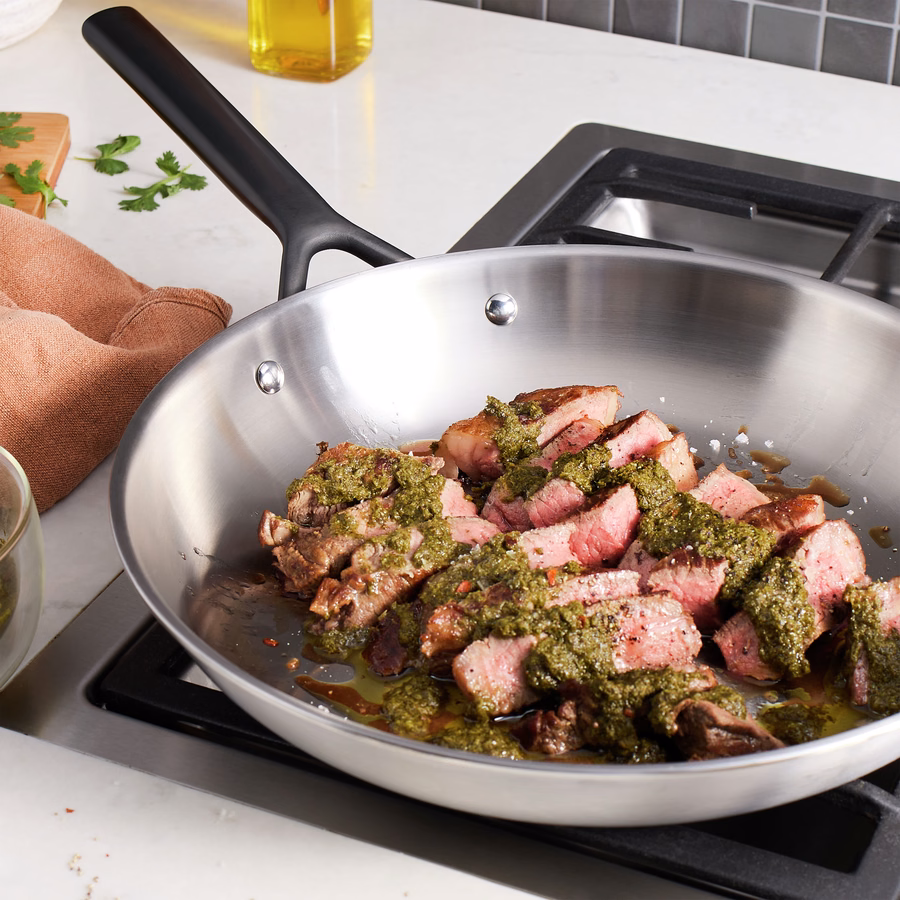 12-inch, Stainless Steel, Frying Pan