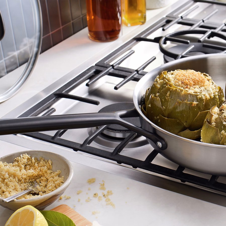 4 qt, Stainless Steel, Saute Pan With Lid