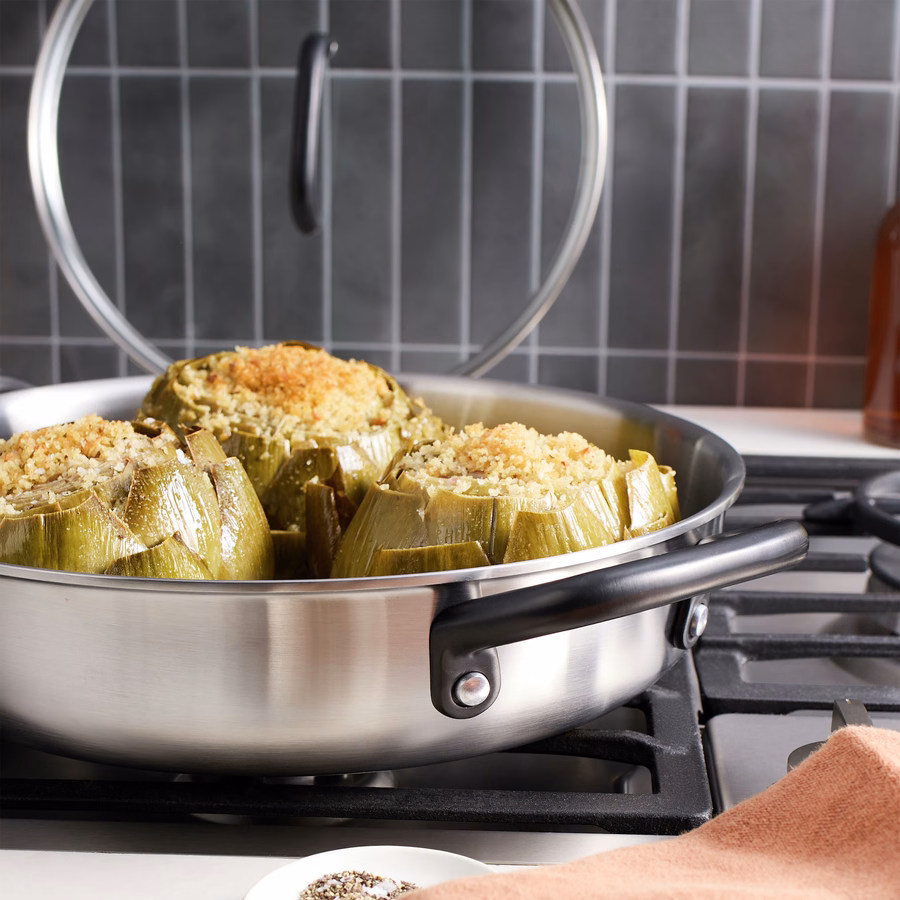 4 qt, Stainless Steel, Saute Pan With Lid