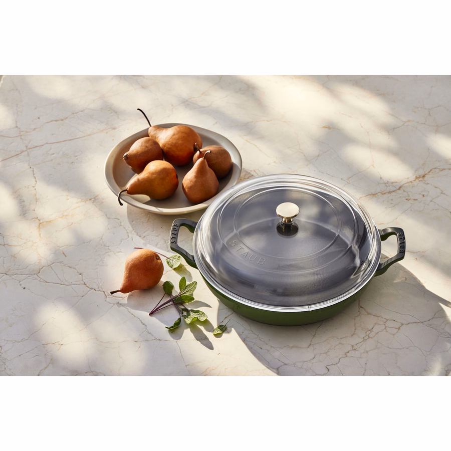 3.5 qt, Saute Pan With Glass Lid, Pistachio