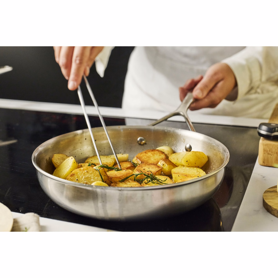 12.5-inch, 18/10 Stainless Steel, Frying Pan