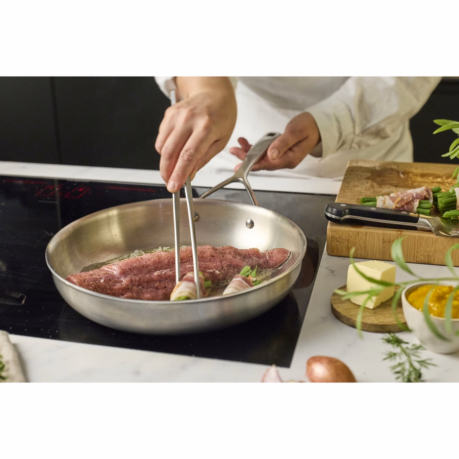 12.5-inch, 18/10 Stainless Steel, Frying Pan