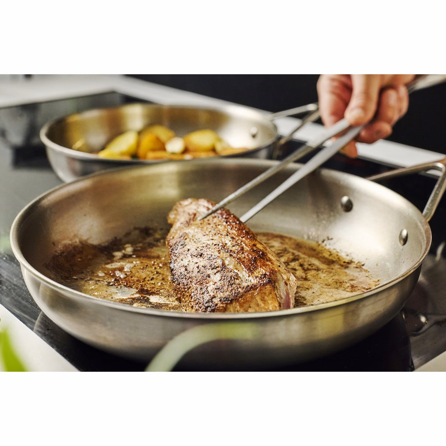 12.5-inch, 18/10 Stainless Steel, Frying Pan