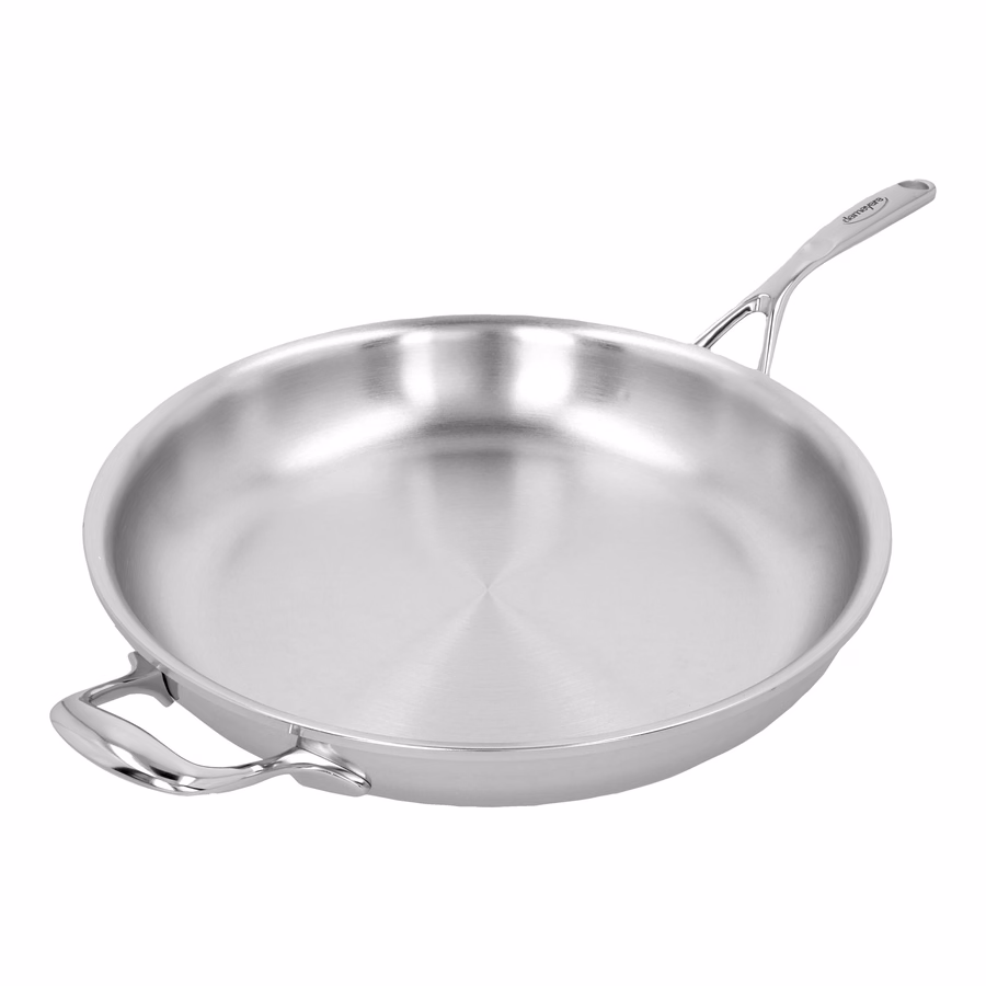 12.5-inch, 18/10 Stainless Steel, Proline Fry Pan With Helper Handle
