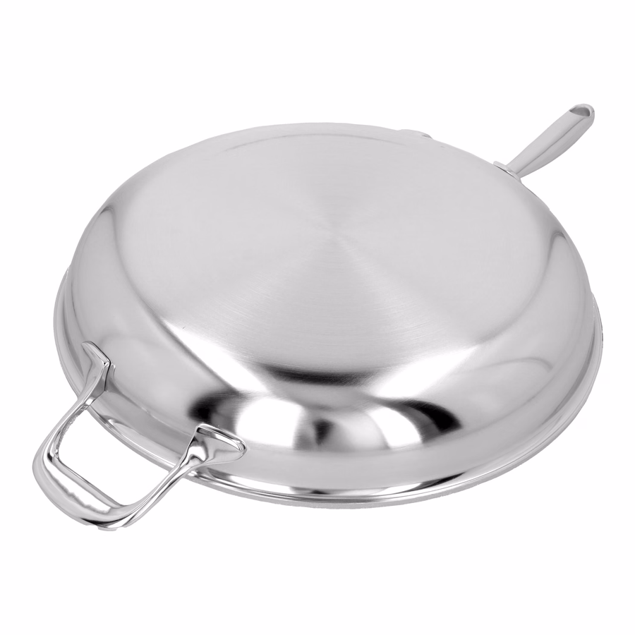 12.5-inch, 18/10 Stainless Steel, Proline Fry Pan With Helper Handle