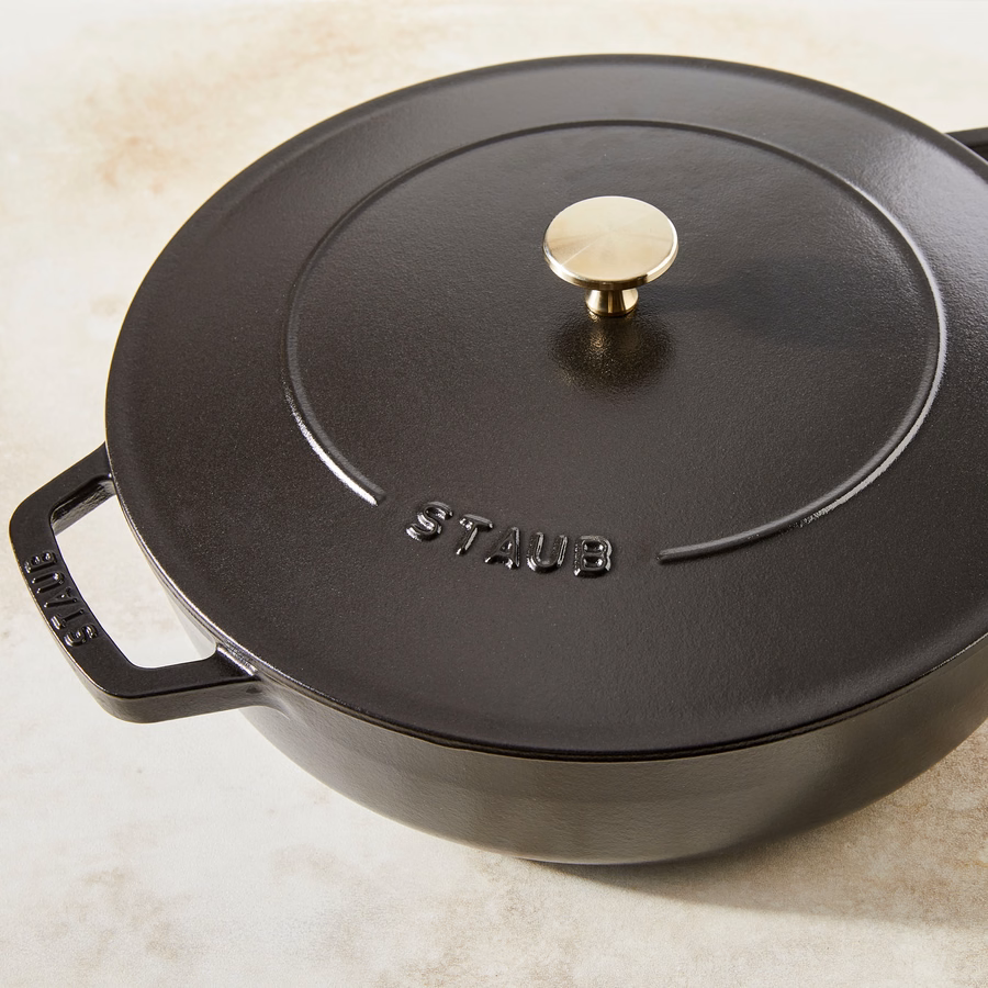 4 qt, Braiser With Lid, Matte Black