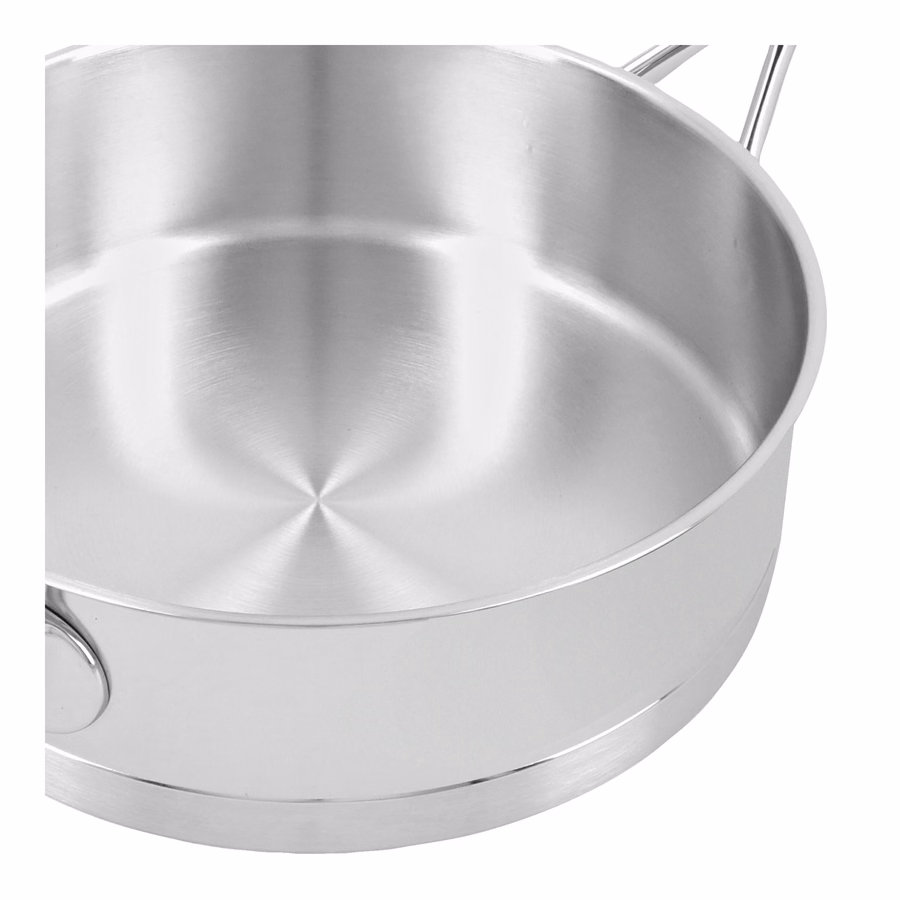 3 qt Sauté Pan With Helper Handle And Lid, 18/10 Stainless Steel