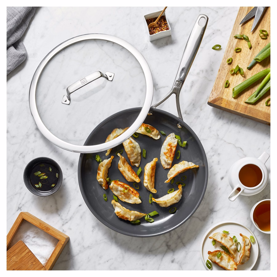 2-pc, Non-stick, Fry Pan With Lid Ceramic Coating