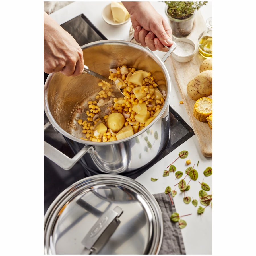 8.5 qt Stock Pot With Lid, 18/10 Stainless Steel