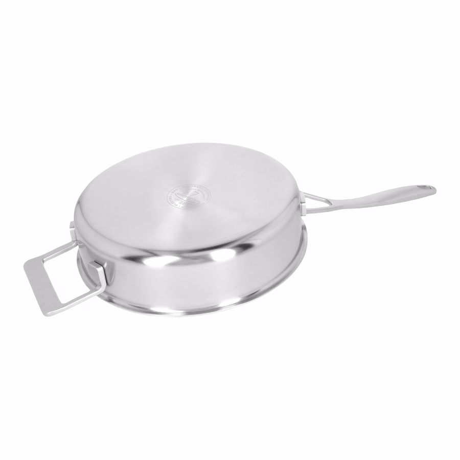 3.5 qt Sauté Pan With Helper Handle And Lid, 18/10 Stainless Steel