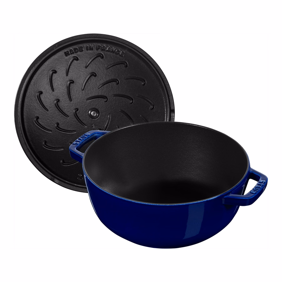 3.75 qt, Essential French Oven Lilly Lid, Dark Blue