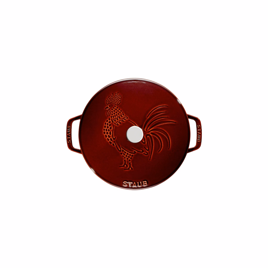 3.75 qt, Essential French Oven Rooster Lid, Grenadine