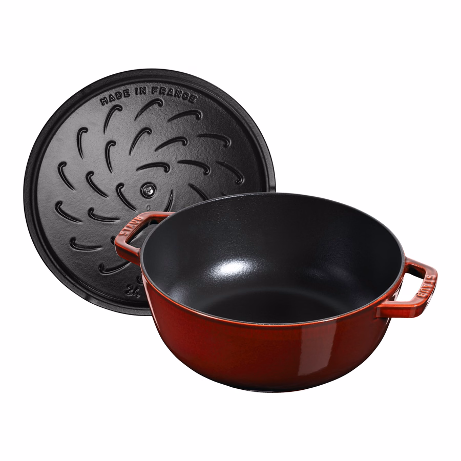 3.75 qt, Essential French Oven Rooster Lid, Grenadine