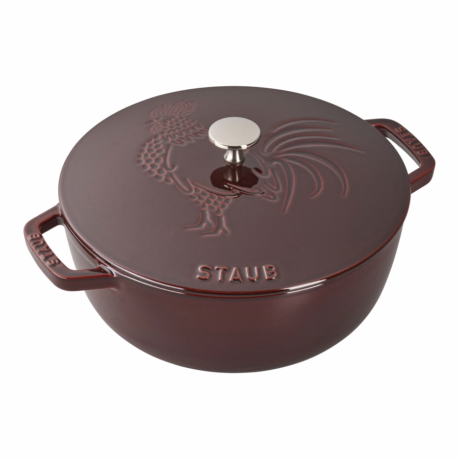 3.75 qt, Essential French Oven Rooster Lid, Grenadine