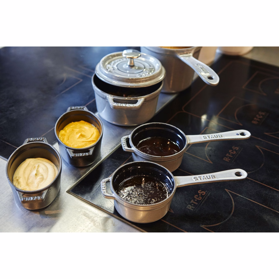 0.25 qt Mini Saucepan - Graphite Grey, Cast Iron