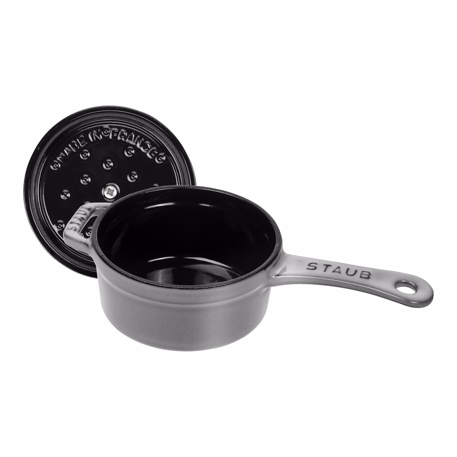 0.25 qt Mini Saucepan - Graphite Grey, Cast Iron