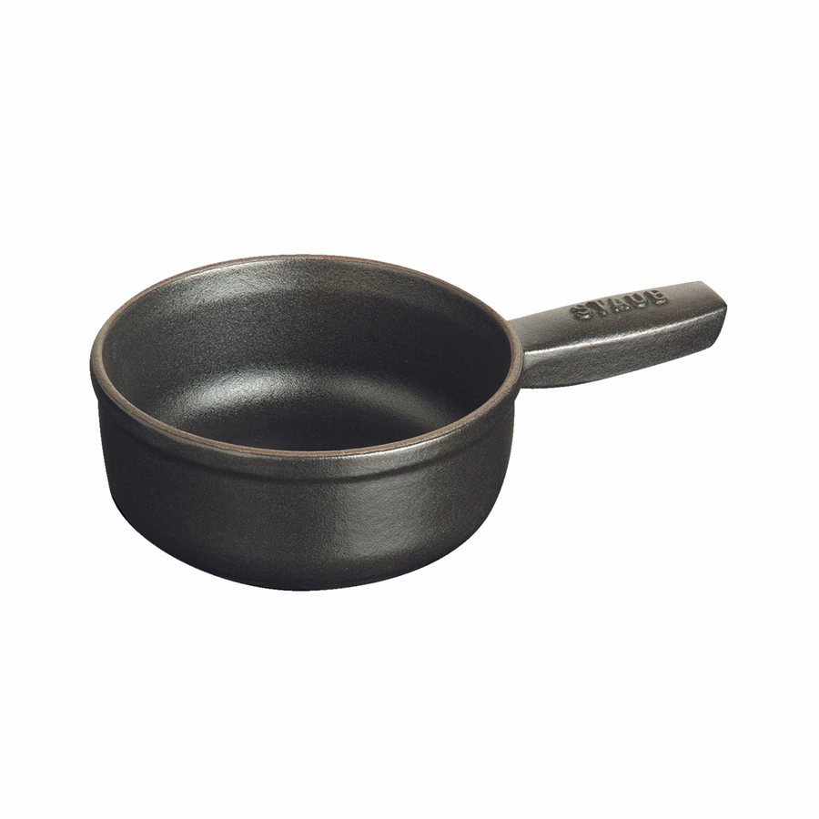 0.375 qt, Mini Cheese Fondue Pot, Matte Black