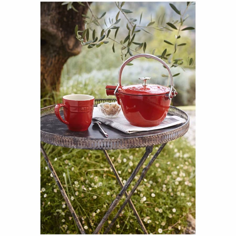 1 qt, Round, Tea Kettle, Cherry