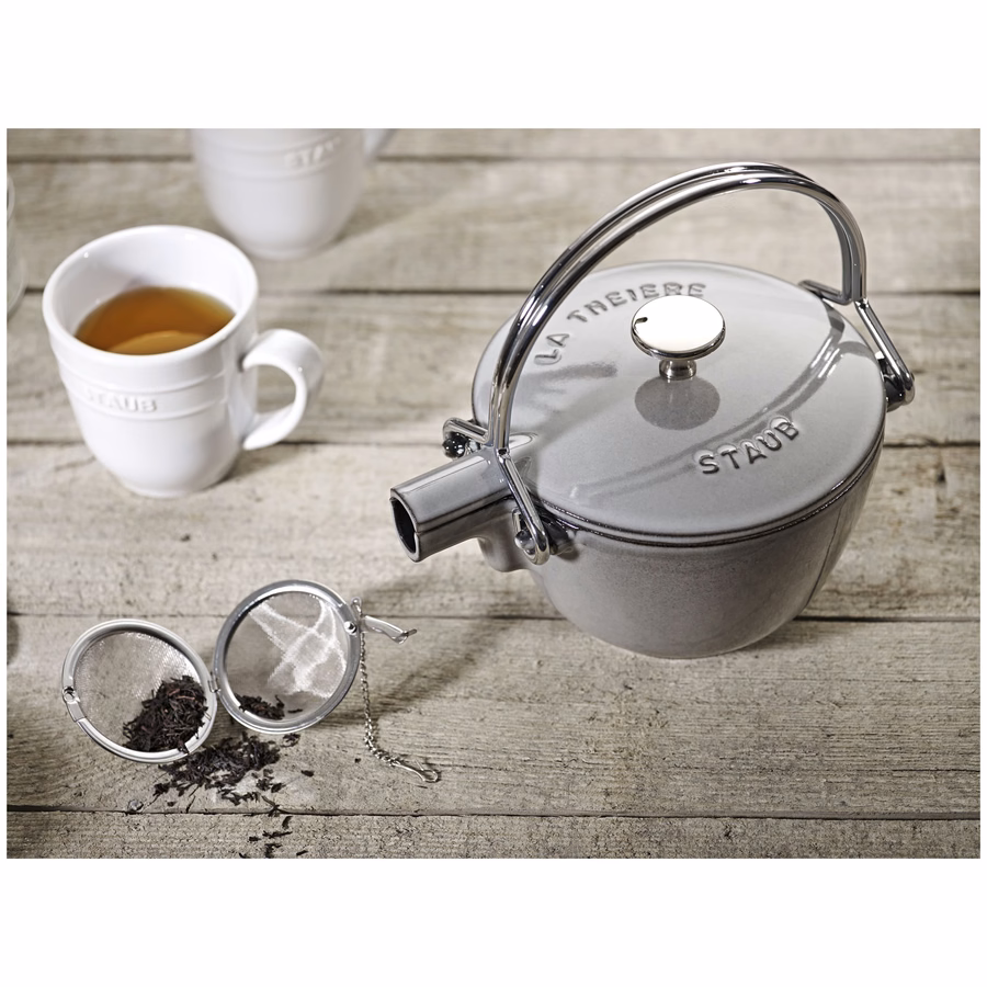 1 qt, Round, Tea Kettle, Graphite Grey