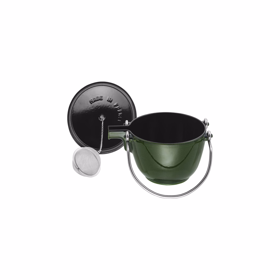 1 qt, Round, Tea Kettle, Basil