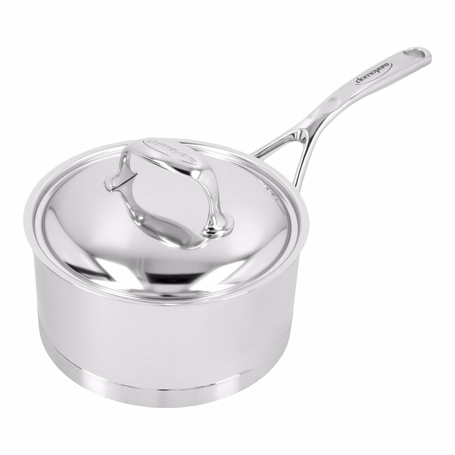 2.25 qt Sauce Pan With Lid, 18/10 Stainless Steel
