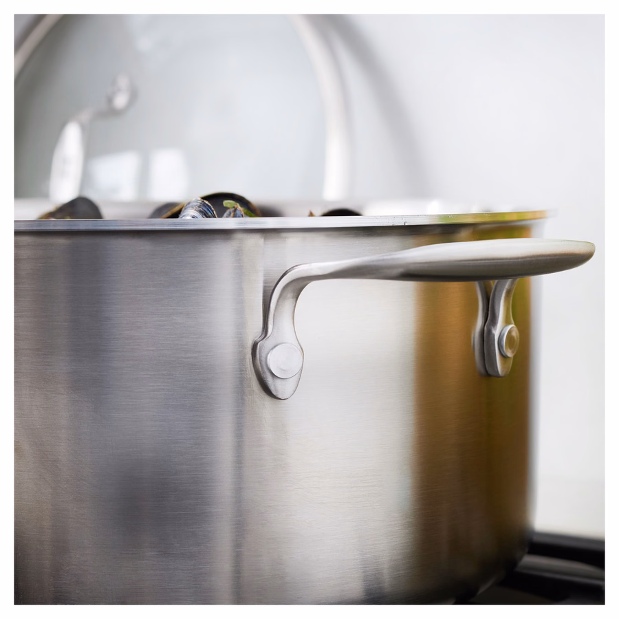 8 qt, Stainless Steel Dutch Oven