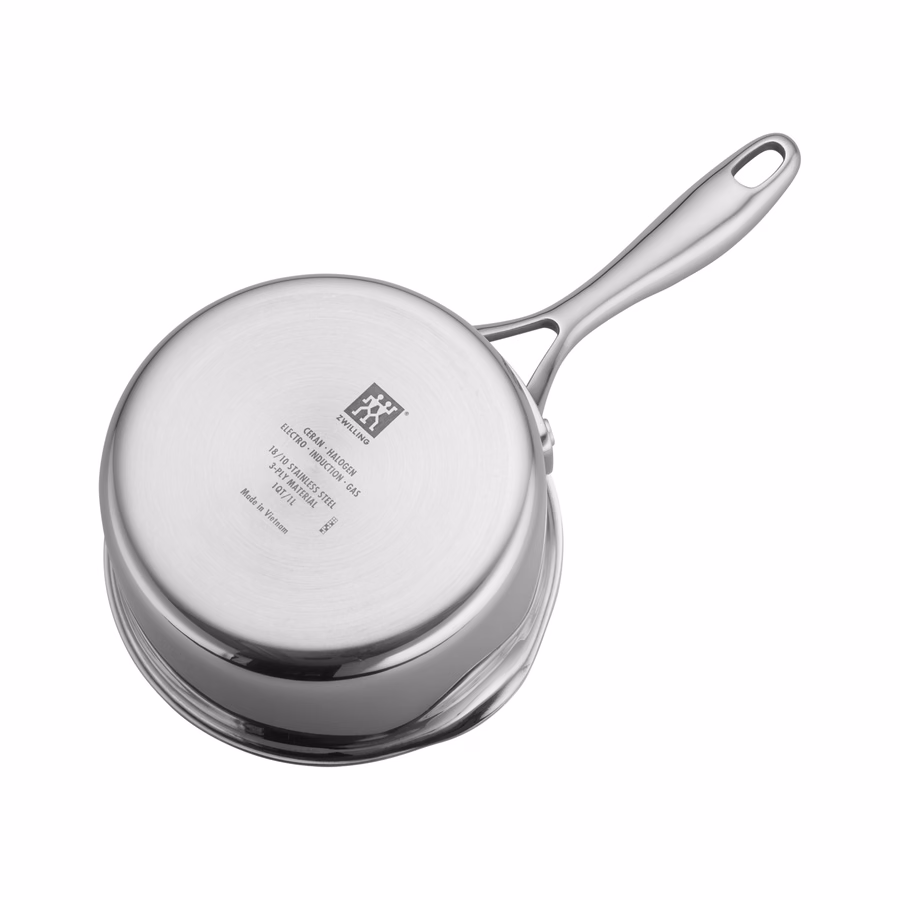 1 qt, Non-stick, Stainless Steel Ceramic Saucepan