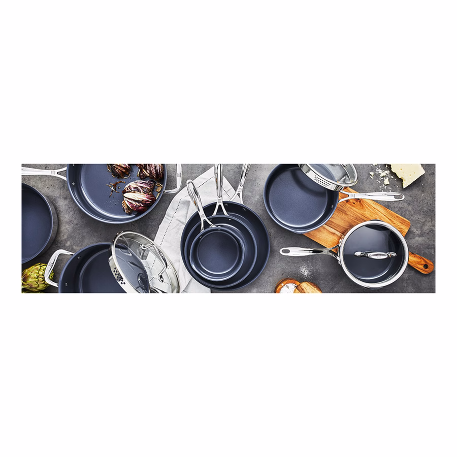 1 qt, Non-stick, Stainless Steel Ceramic Saucepan