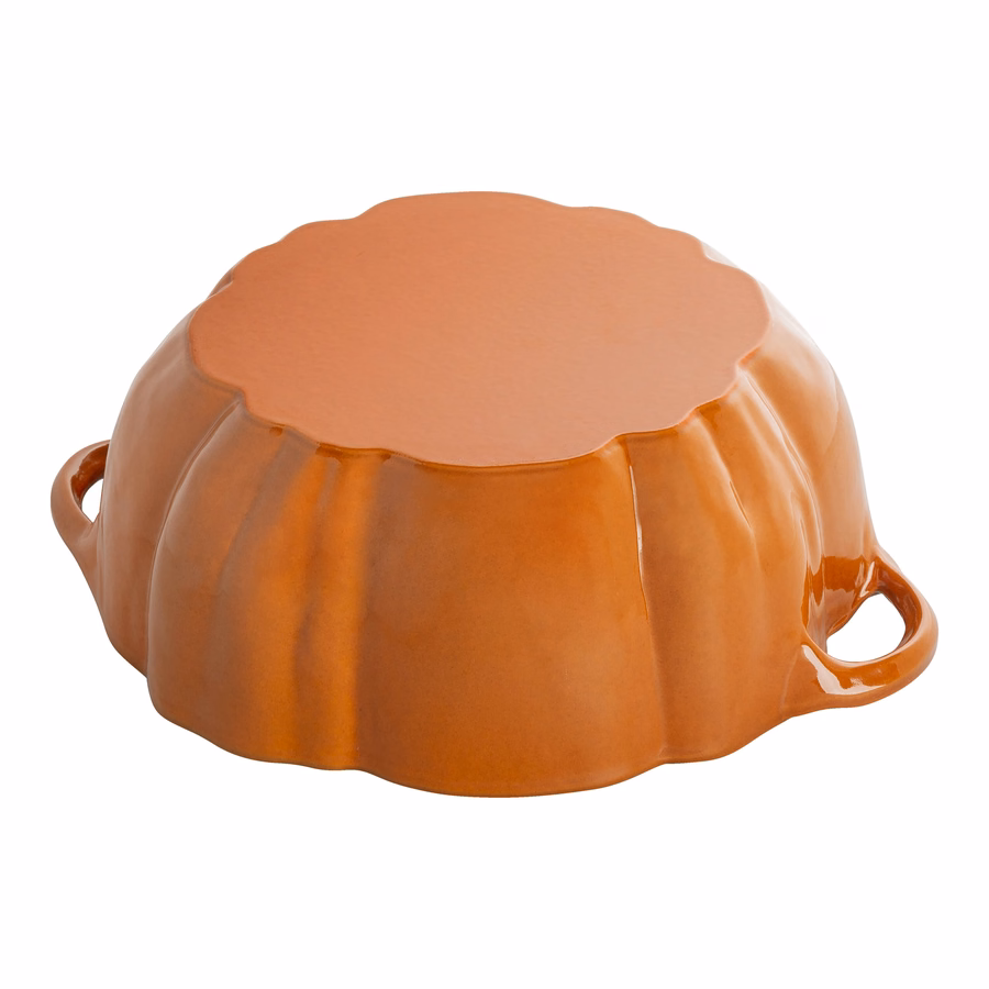3.5 qt, Pumpkin, Dutch Oven With Stainless Steel Knob, Burnt Orange