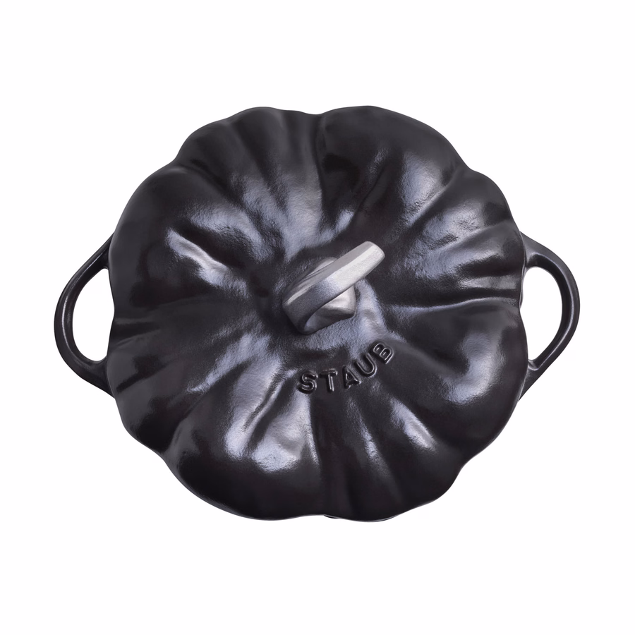 3.5 qt, Pumpkin, Dutch Oven With Stainless Steel Knob, Matte Black
