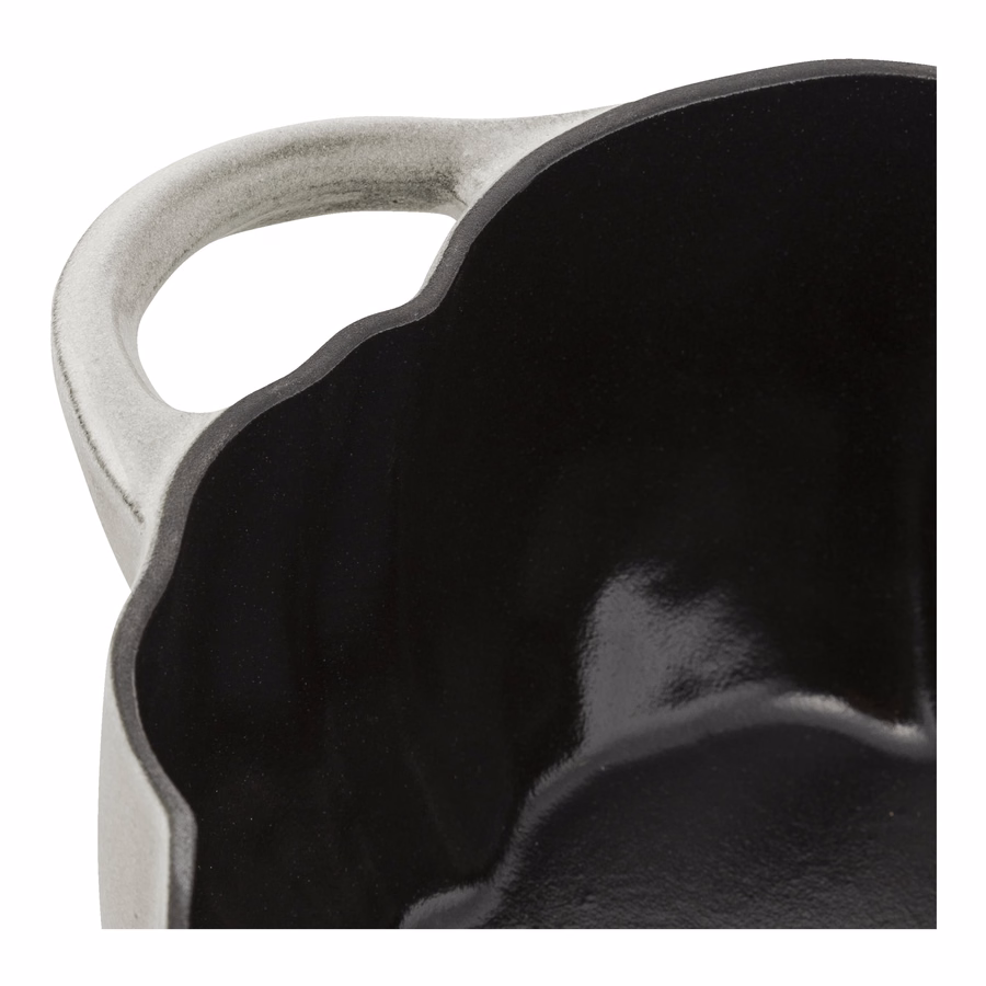 3.5 qt, Pumpkin, Dutch Oven With Stainless Steel Knob, White Truffle