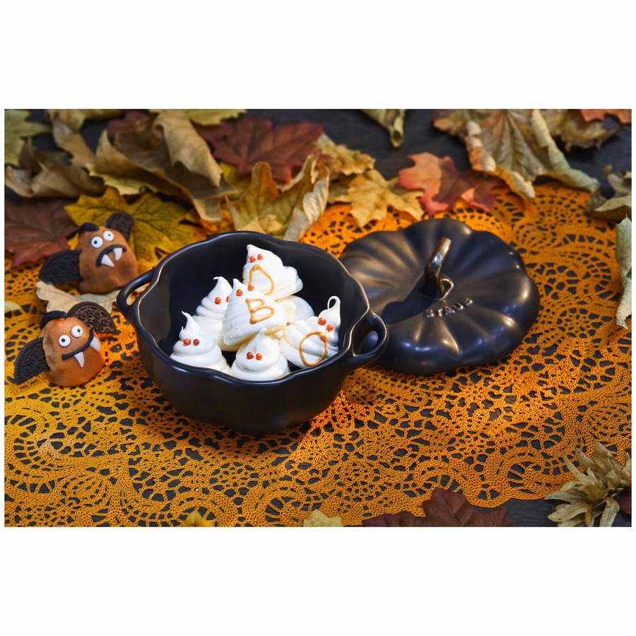 0.5 qt, Pumpkin, Petite Dutch Oven, Matte Black