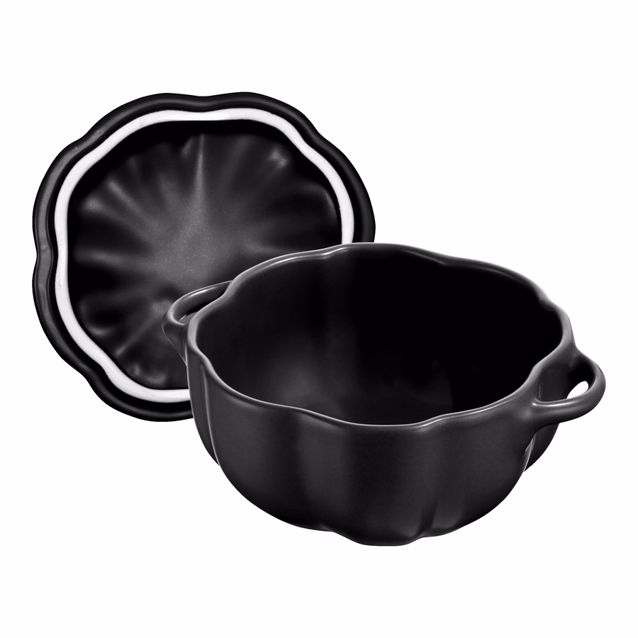 0.5 qt, Pumpkin, Petite Dutch Oven, Matte Black