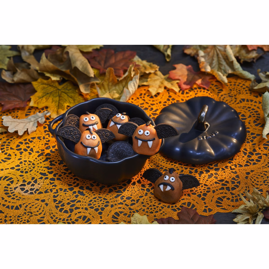 0.5 qt, Pumpkin, Petite Dutch Oven, Matte Black