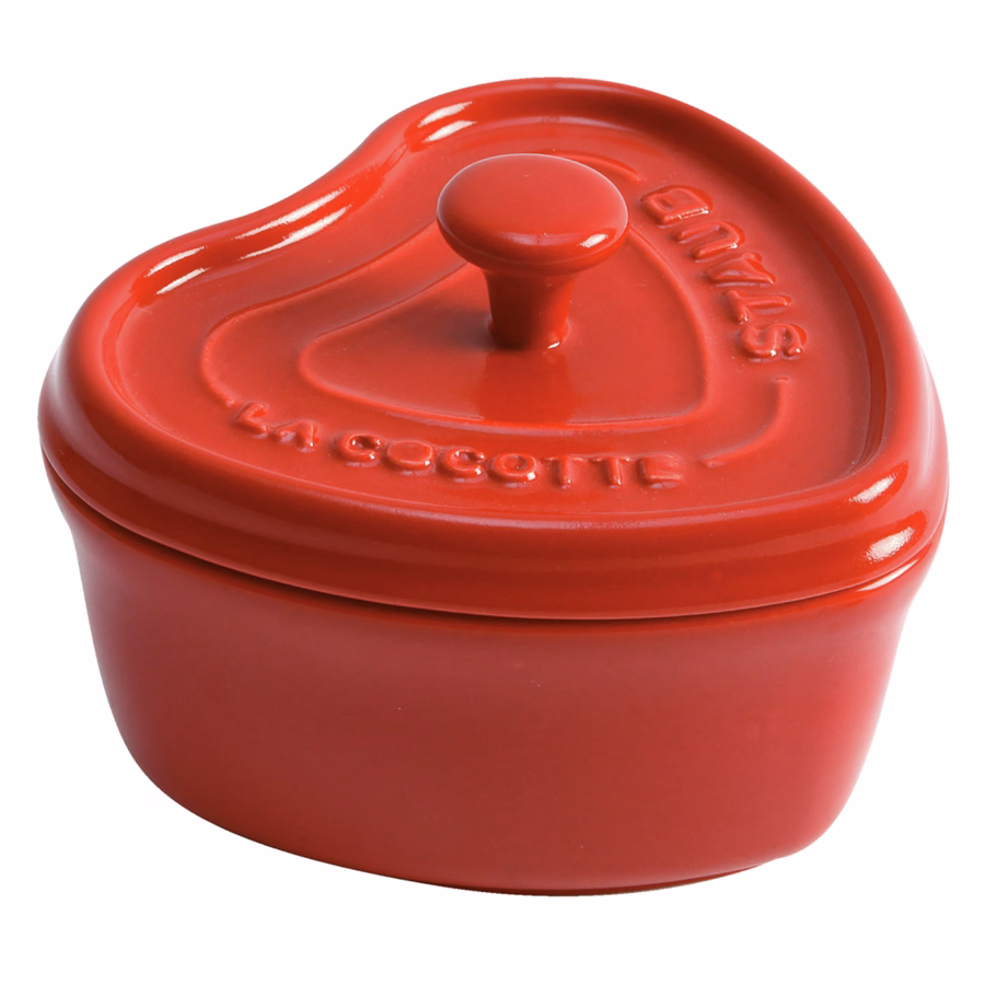 3-pc, Mini Heart Dutch Oven Set, Cherry