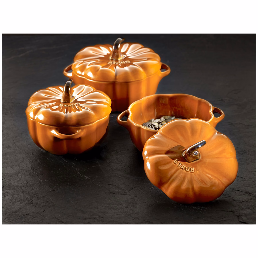 0.5 qt, Pumpkin, Petite Dutch Oven, Burnt Orange