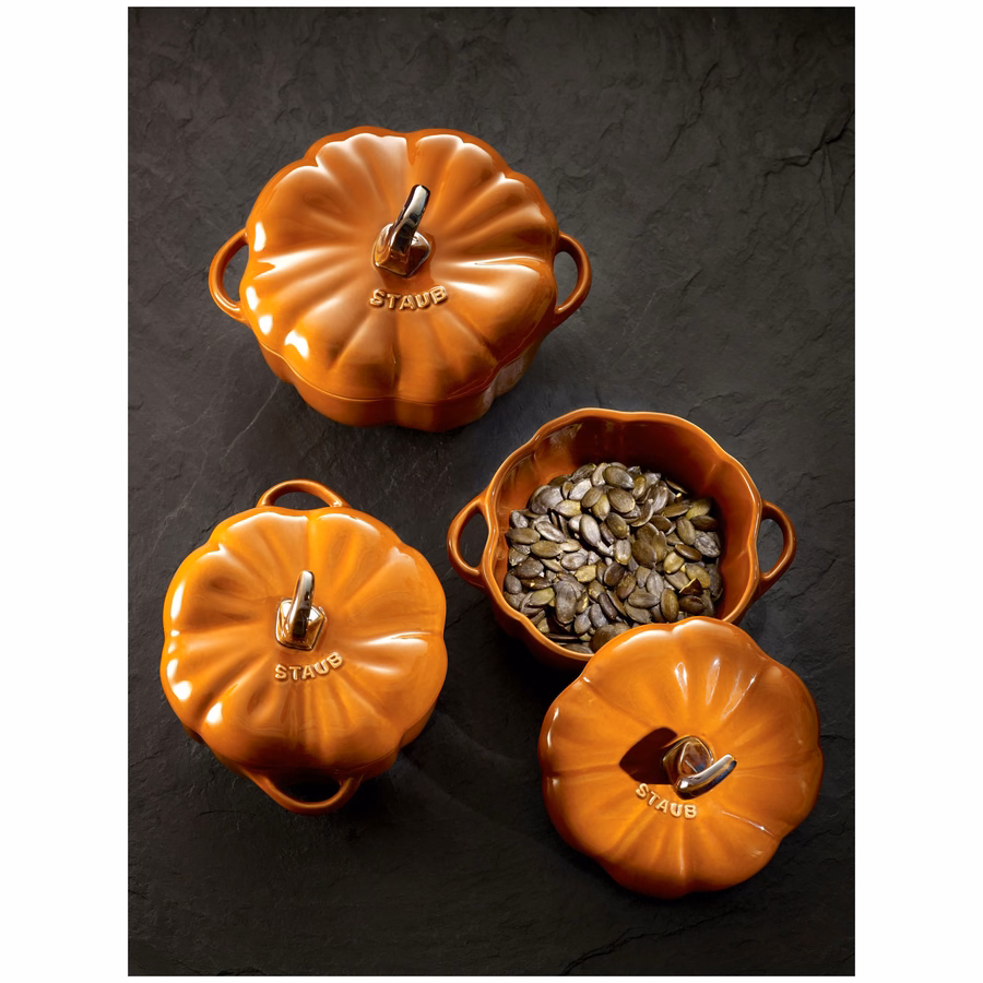 0.5 qt, Pumpkin, Petite Dutch Oven, Burnt Orange