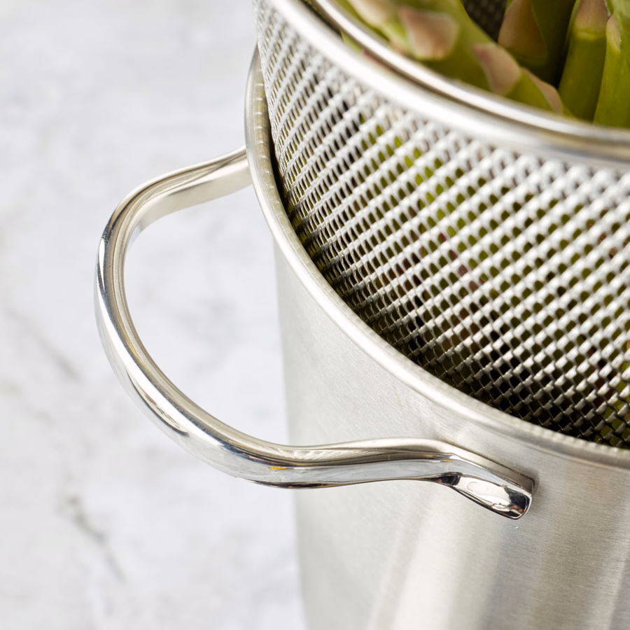 4.8 qt Asparagus/Pasta Cooker Set, 18/10 Stainless Steel