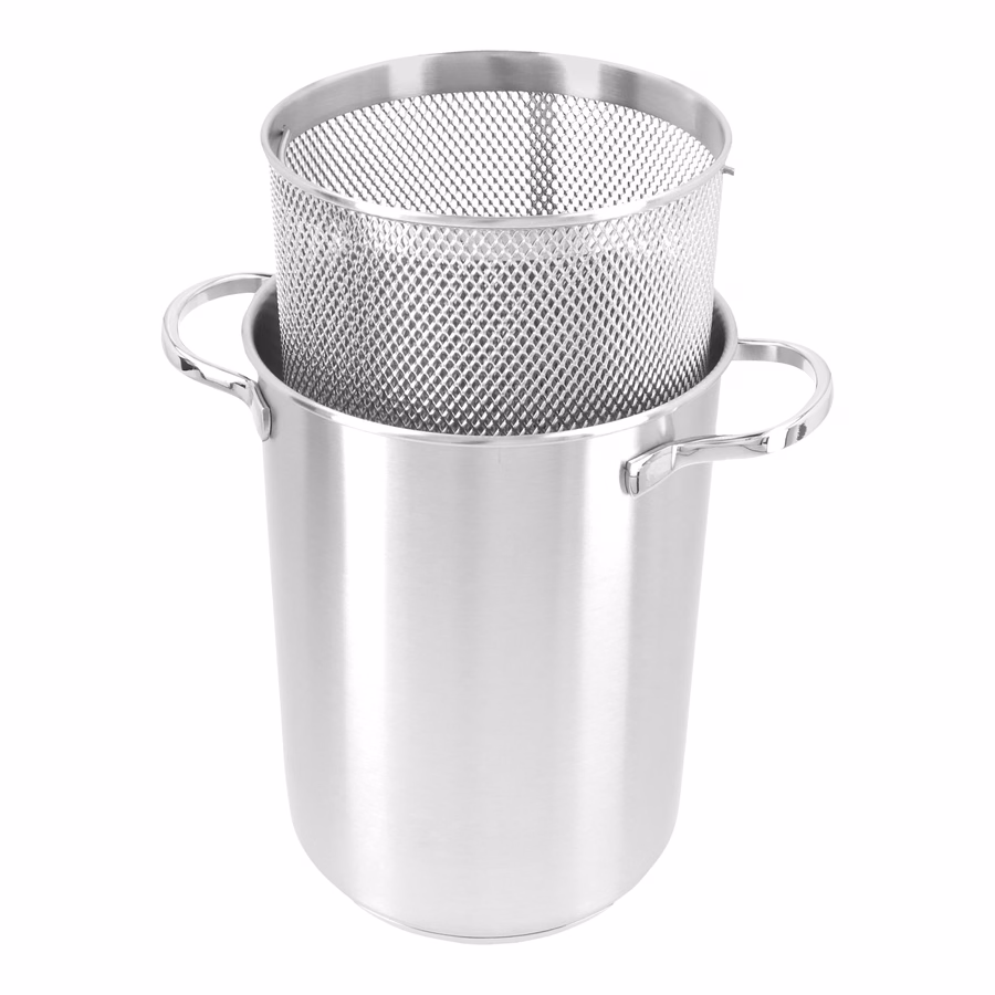 4.8 qt Asparagus/Pasta Cooker Set, 18/10 Stainless Steel