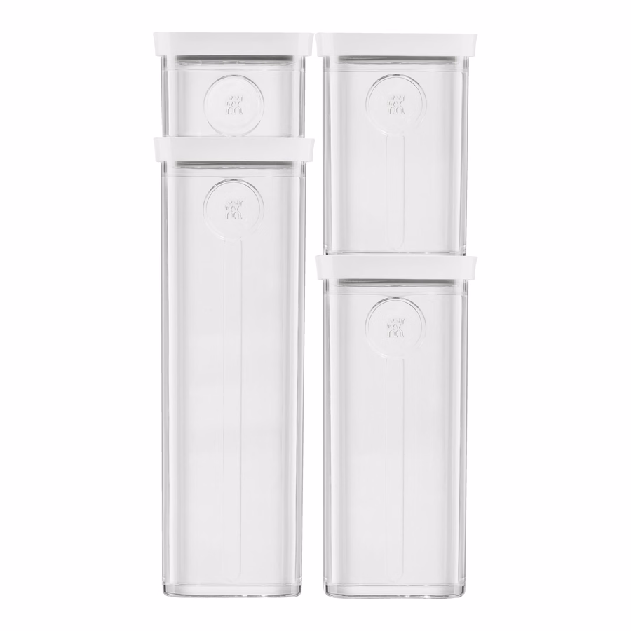 CUBE Container S / 11 cm, 0.35 Qt, Transparent-White