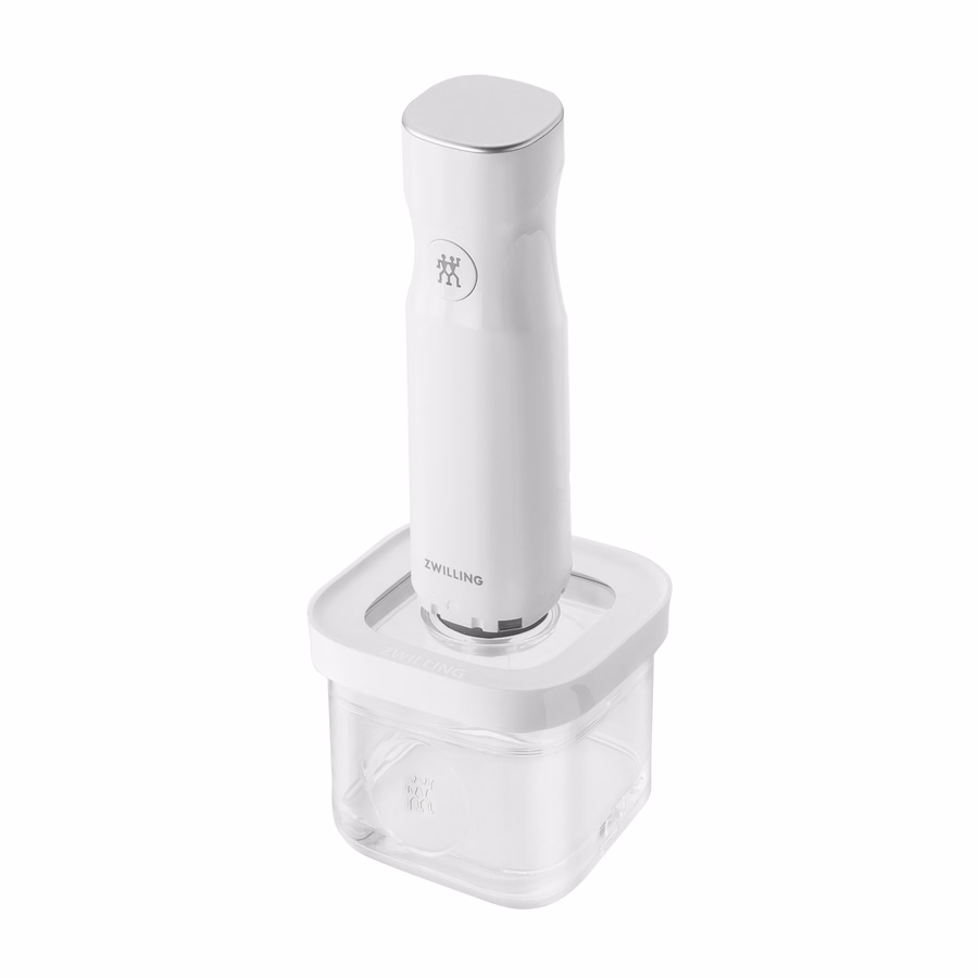 CUBE Container S / 11 cm, 0.35 Qt, Transparent-White