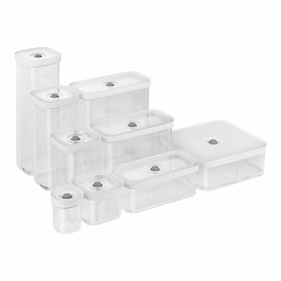 CUBE Container 3S / 11 cm, 1.25 Qt, Transparent-White