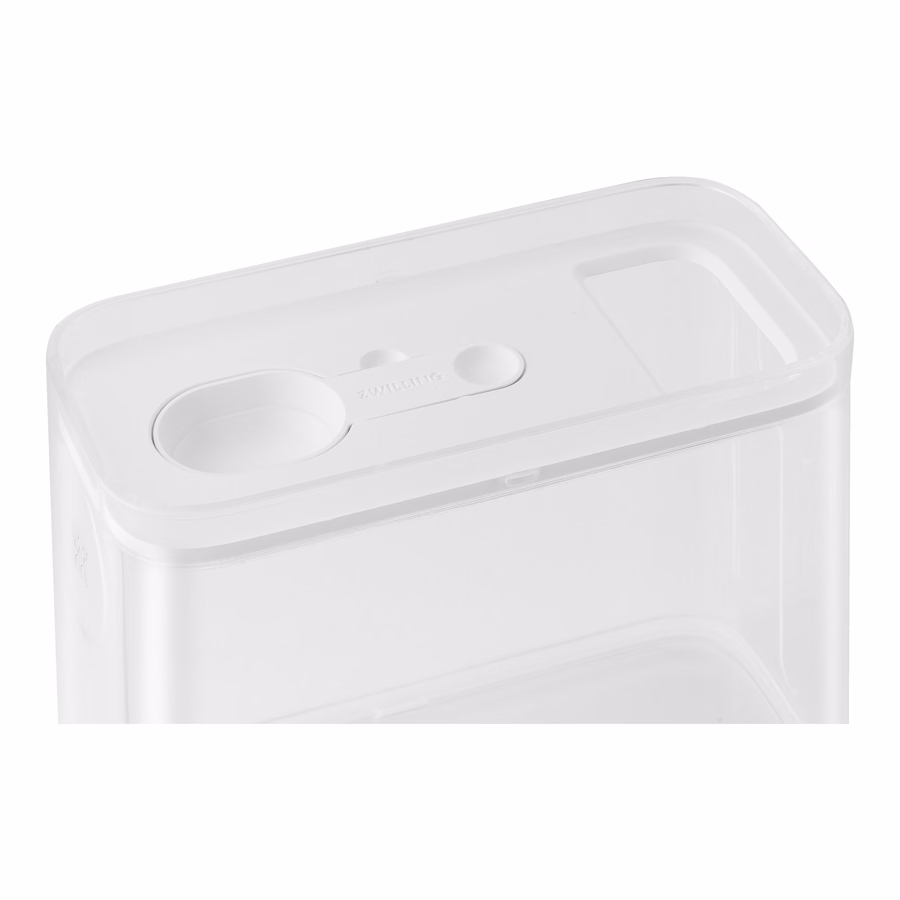 CUBE Container 2M / 21 cm, 2 Qt, Transparent-White