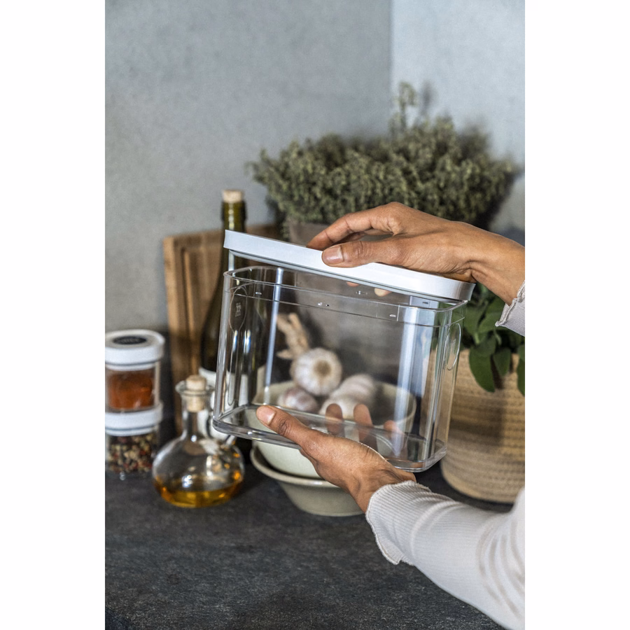 CUBE Container 3M / 21 cm, 3 Qt, Transparent-White