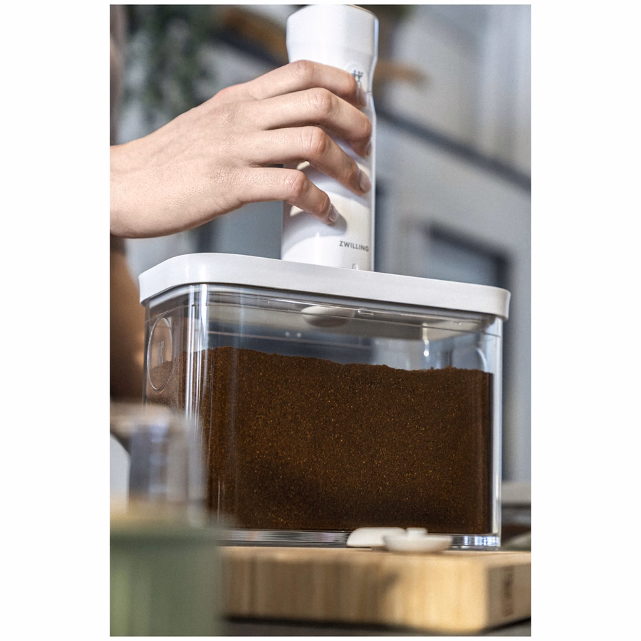 CUBE Container 3M / 21 cm, 3 Qt, Transparent-White